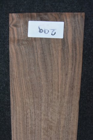 American Walnut Veneer 210 x 13-16 cm | 0.6mm | 0,304m²